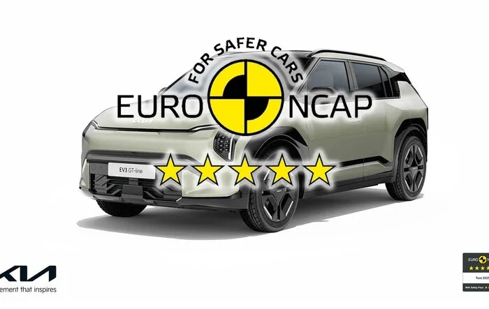 Kia EV3 Awarded Five-Star Euro NCAP Safety Rating